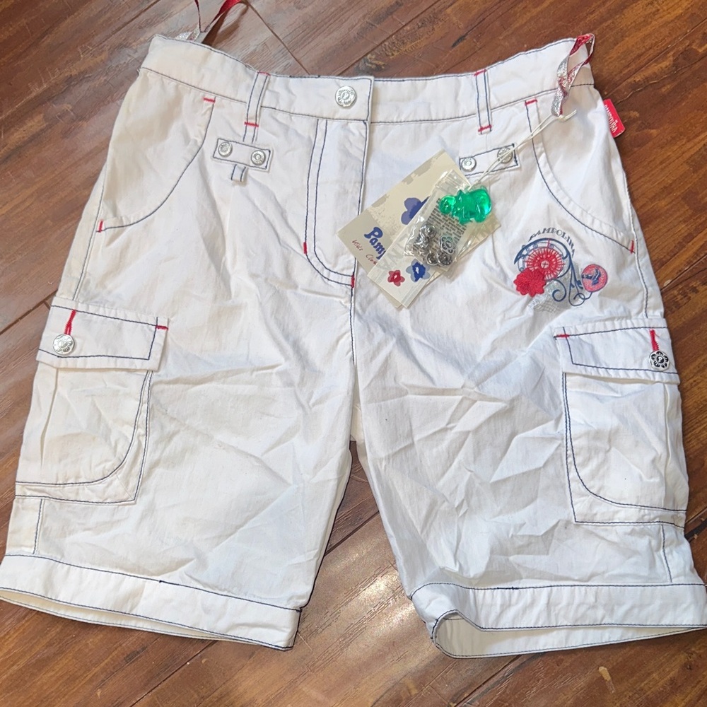 Pampolina NWT & hippo embellished cardo shorts Sz 10